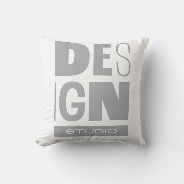 Kean MGC Design Studio Throw Pillow (Front)