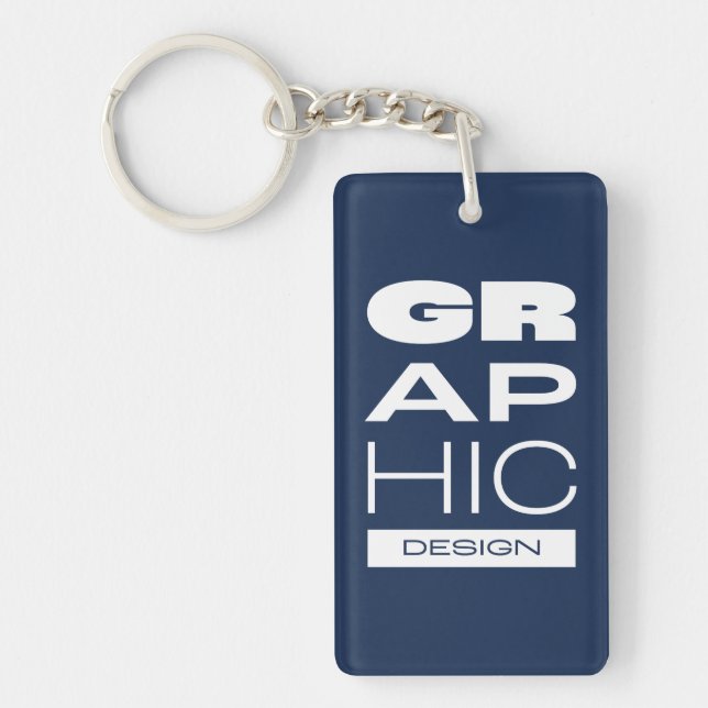 Kean MGC Graphic Design Acrylic Design Keychain (Front)