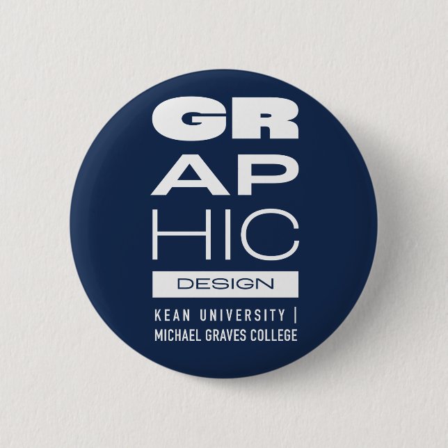 Kean MGC Graphic Design Button (Front)