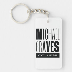Kean MGC Michael Graves College Acrylic Keychain