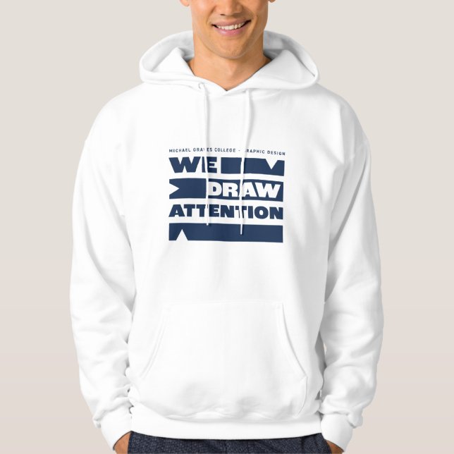 Kean MGC We Draw Attention Hoodie (Front)