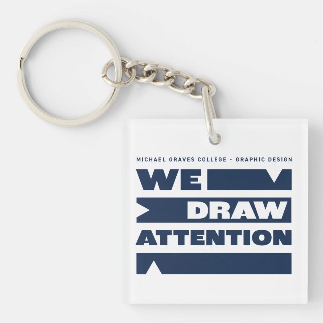 Kean MGC We Draw Attention Keychain (Front)