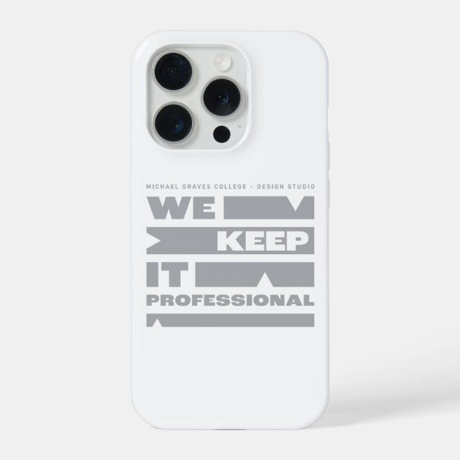 Kean MGC We Keep It Professional  iPhone Case (Back)