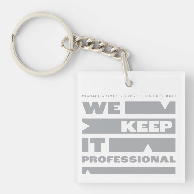 Kean MGC We Keep It Professional Keychain (Front)