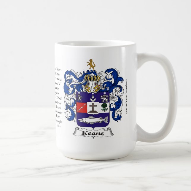 Keane, the Origin, the Meaning and the Crest Coffee Mug (Right)