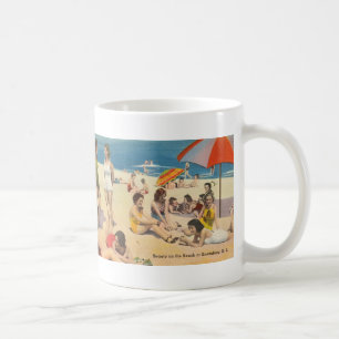 Keansburg, New Jersey - Vintage Shore Beach Scene Coffee Mug