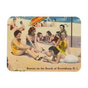 Keansburg, NJ Beach Party - Vintage Shore Magnet