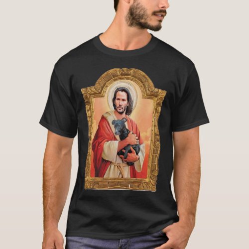 Keanu Reeves St John patron St of Doggies Classi T_Shirt