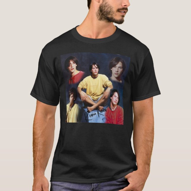 Keanu Reeves Vintage Glam Essential  T-Shirt (Front)