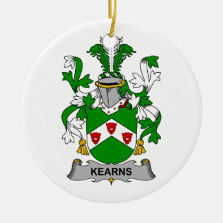 Kearns Family Crest Ceramic Ornament