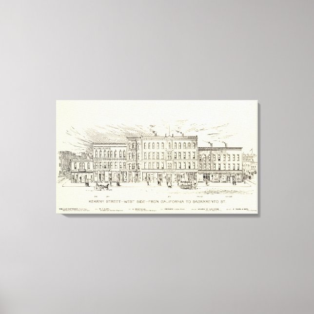 Kearny, California and Sacramento West Side Canvas Print (Front)