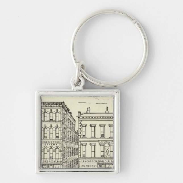 Kearny, Pine and California East Side Keychain (Front)