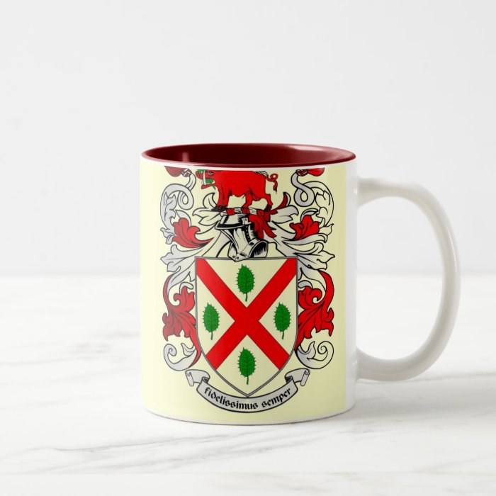 Keating Coat of Arms Mug   Customizable