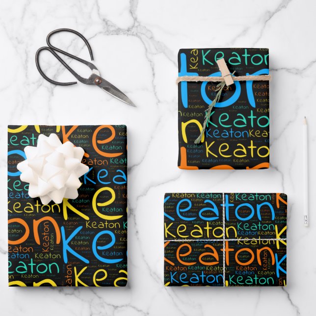 Keaton Wrapping Paper Sheets (Front)