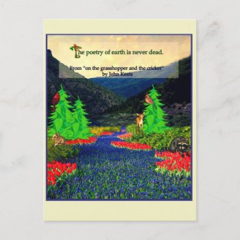 Keats A Natural Postcard by dickens52 at Zazzle