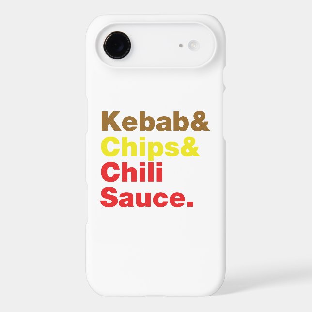 Kebab & Chips & Chili Sauce. Case-Mate iPhone Case (Back)