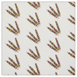 Kebab or kabob cartoon illustration fabric