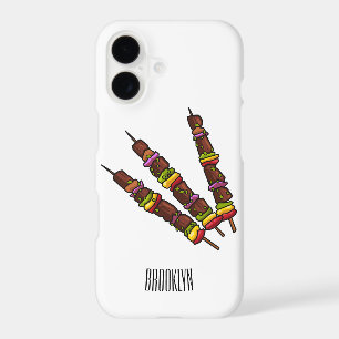 Kebab or kabob cartoon illustration iPhone 17 case