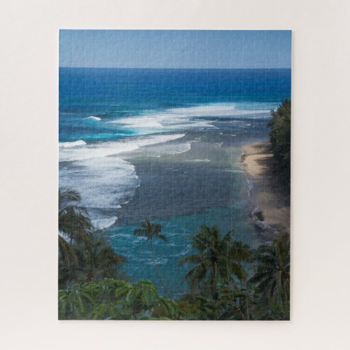Kee Beach Kauai Hawaii Jigsaw Puzzle