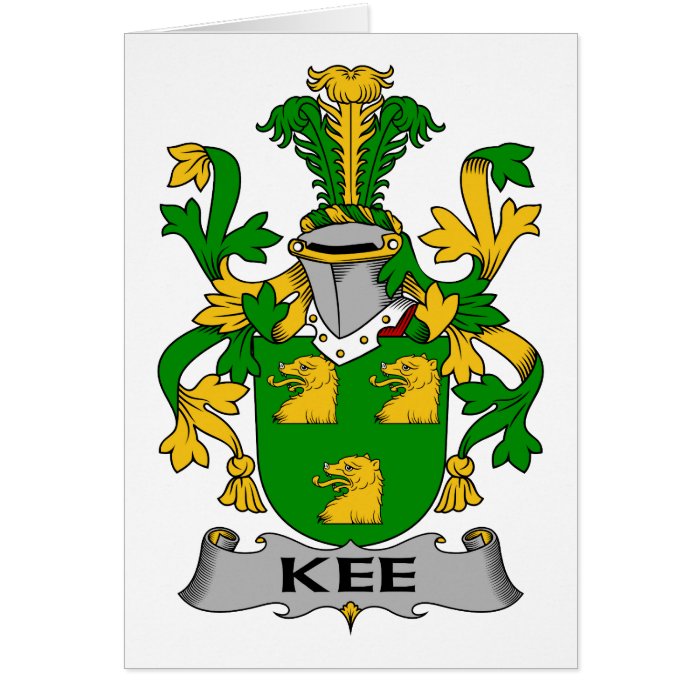 Kee Family Crest Greeting Card