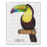 Keel-billed toucan bird cartoon illustration  jigsaw puzzle