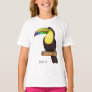 Keel-billed toucan bird cartoon illustration  T-Shirt
