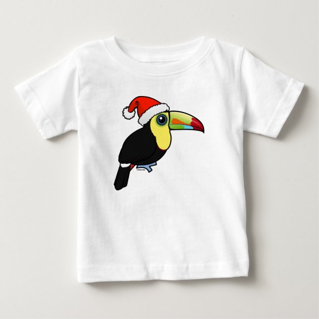 Keel-billed Toucan Santa Baby T-Shirt (Front)