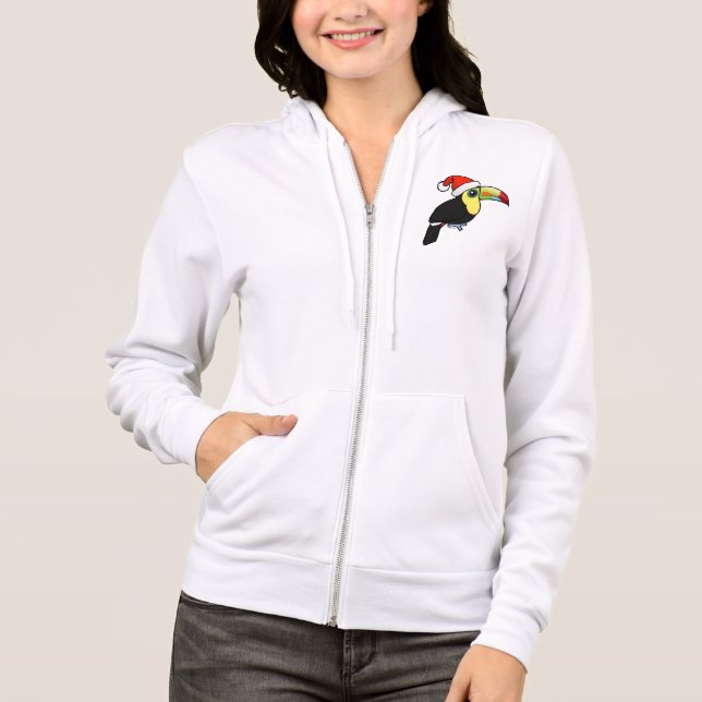Keel-billed Toucan Santa Hoodie (Front)