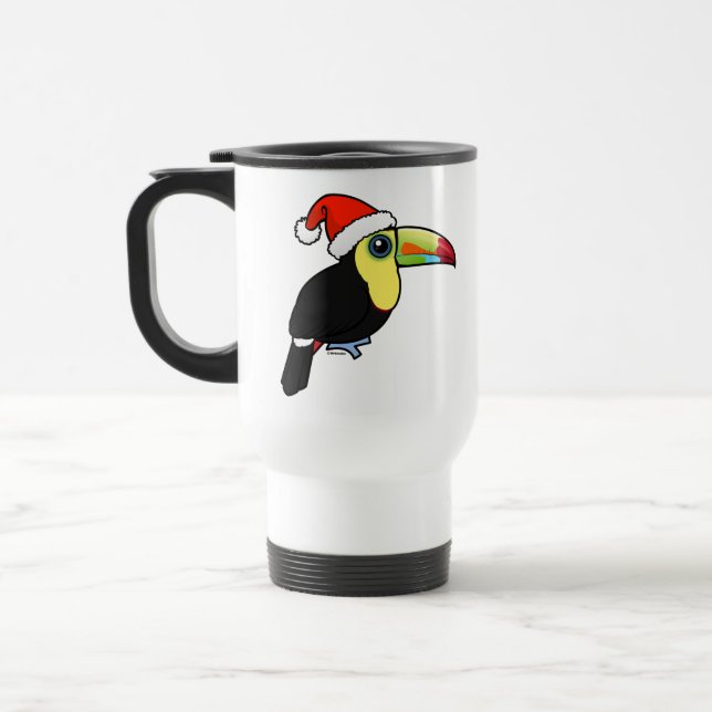 Keel-billed Toucan Santa Travel Mug (Left)