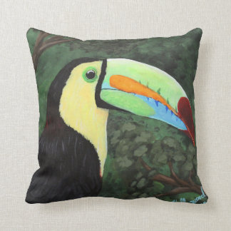 Keel-billed Toucan Throw Pillow