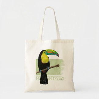 Keel billed toucan tote bag