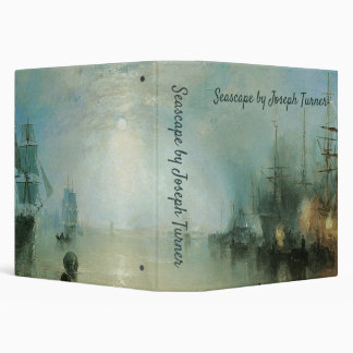 Keelmen Heaving Coals, Moonlight by Joseph Turner 3 Ring Binder