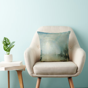 Keelmen Heaving Coals, Moonlight by Joseph Turner Throw Pillow