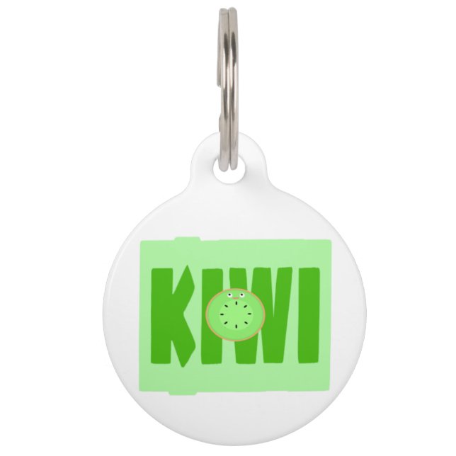 Keely Kiwi Pet Tag (Front)