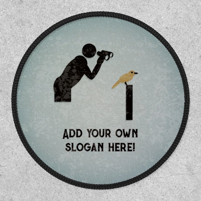 Keen Birdwatcher - Ornithologist - Own Funny Text Patch (Front)