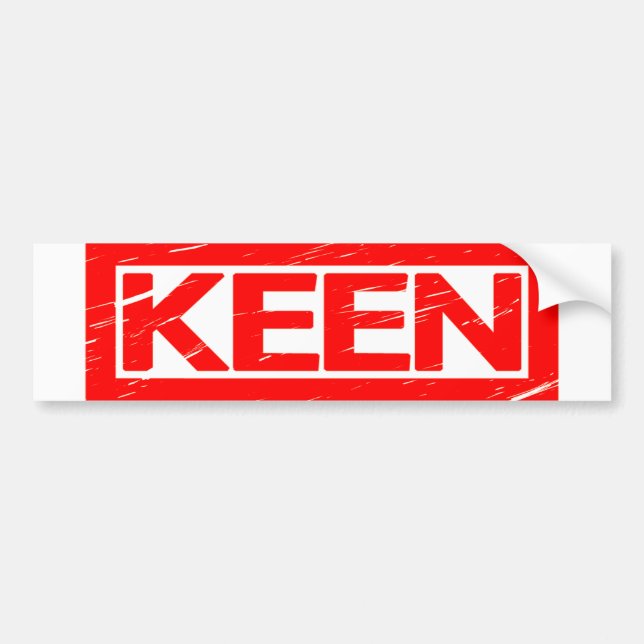 Keen Stamp Bumper Sticker (Front)