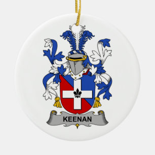 Keenan Family Crest Ceramic Ornament