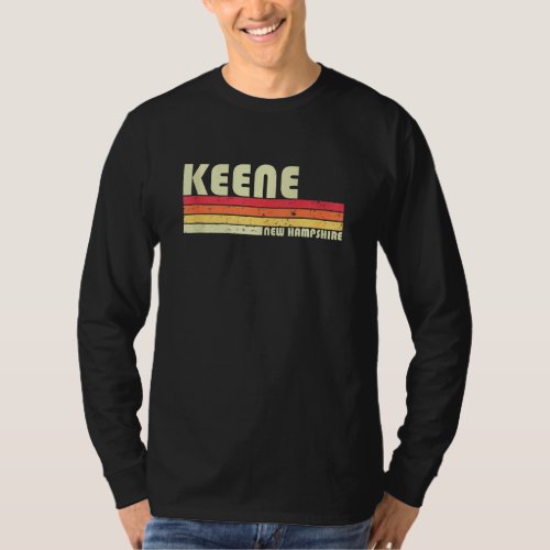 Keene Nh New Hampshire Funny City Home Roots  Retr T_Shirt