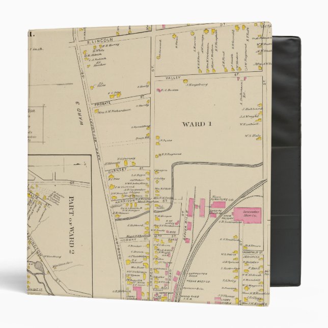 Keene, Ward 12 3 Ring Binder (Front/Inside)