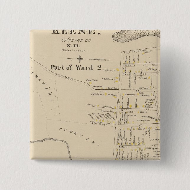 Keene, Ward 2 Button (Front)