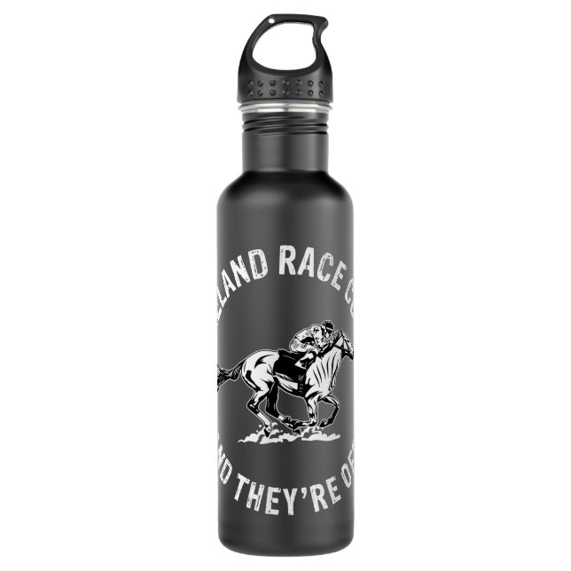 Keeneland Race Course Horse Racing Racer Equestria Stainless Steel Water Bottle (Front)