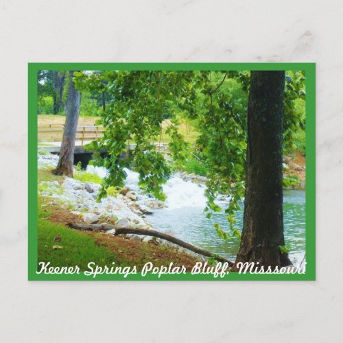 Keener Springs Poplar Bluff Missouri Postcard