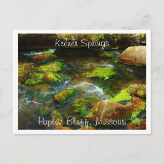 Keener Springs Poplar Bluff, Missouri Postcard