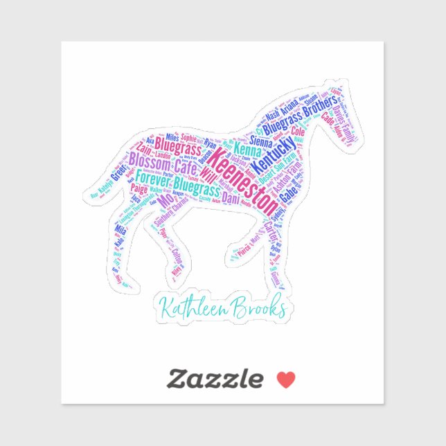 Keeneston Horse Vinyl Sticker (Sheet)