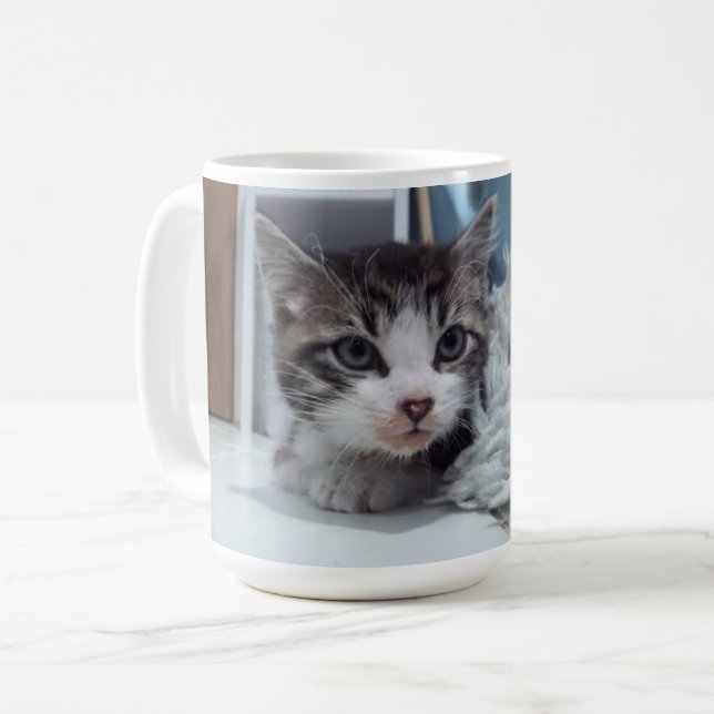 Keeno Floof Stare Coffee Mug (Front Left)