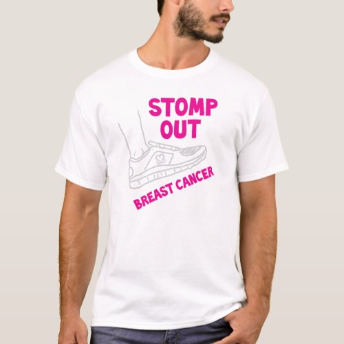 Keep A Breast Stomp Out Breast Cancer T_Shirt