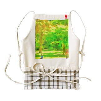 Keep a distance from me zazzle HEART apron