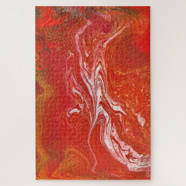 Keep A Drivin 1 Vibrant Red Puzzle (Vertical)