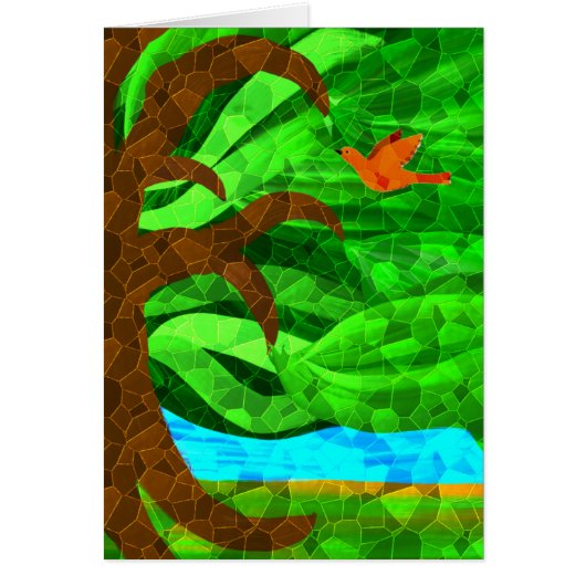 Keep a green tree in your heart card (Front)