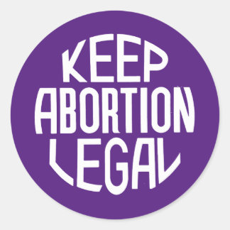 Keep Abortion Legal Classic Round Sticker